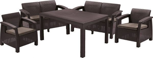 Baštenski set Corfu Fiesta Pe ratan CU 223230 - Curver - Image 2