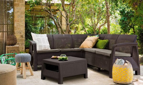 Baštenski set Corfu Relax Pe ratan CU 227815 - Curver