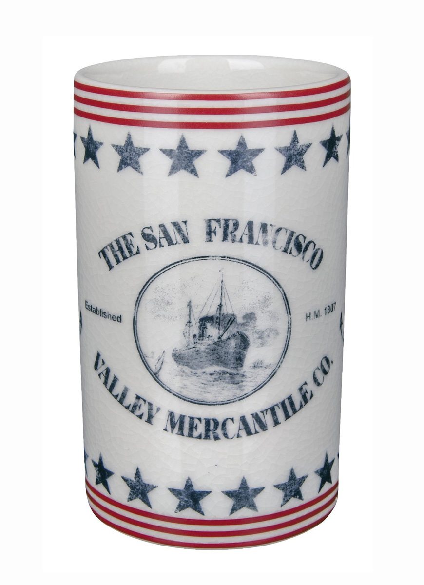 Čaša za četkice za zube Watermill Teget crvena 10.17538 – Spirella