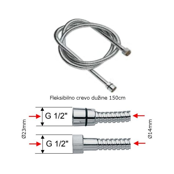 Baterija ugradna tuš SET Minimal N937S01 Remer - Image 2