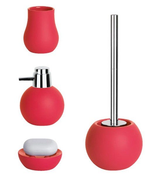 Tacna za sapun Bowl Rubber Crvena 10.15322 – Spirella - Image 2