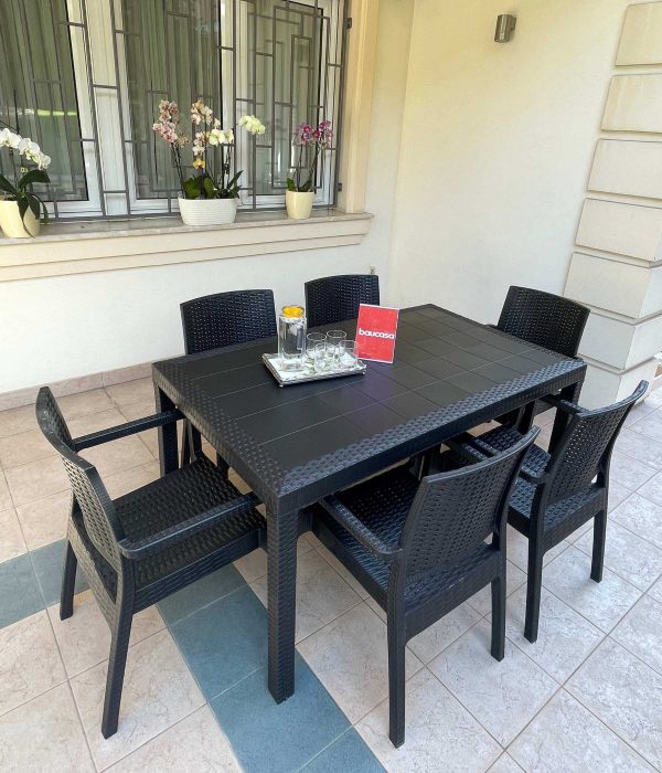 Baštenska garnitura - Duži sto + 6 Bistrot stolica - Image 2