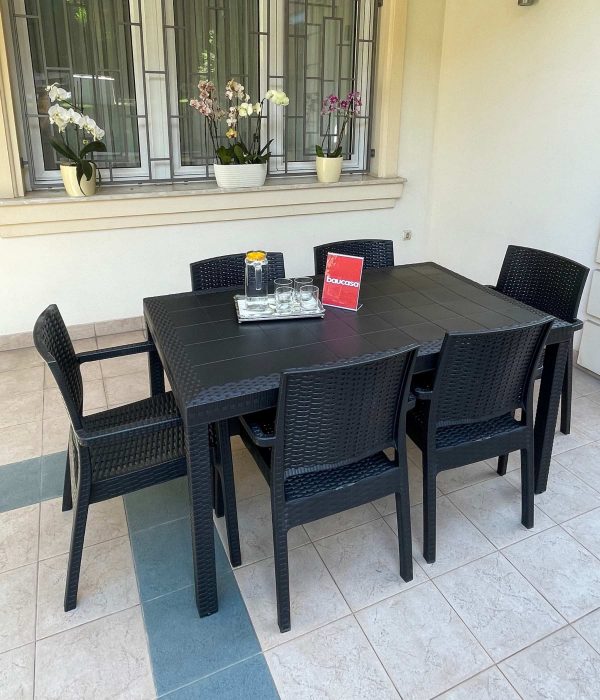 Baštenska garnitura - Duži sto + 6 Bistrot stolica - Image 3