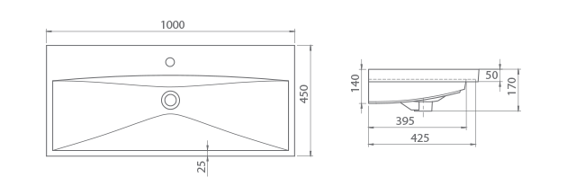 Elite 100 cm Lavabo 32400 U Turkuaz - Image 2