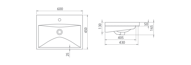 Elite 60 cm Lavabo 32000 U Turkuaz - Слика 2