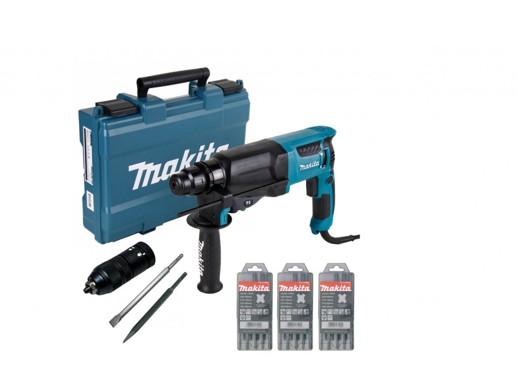 Elektro pneumatska čekić-bušilica Makita HR2610T - Image 6