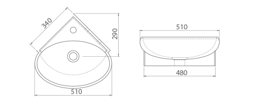 Mini 45x45 Lavabo 2000 U Turkuaz - Слика 2