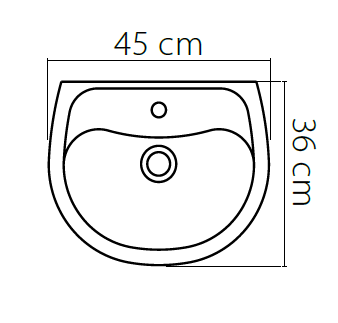 Ova 45 Lavabo 1200 U Turkuaz - Слика 2
