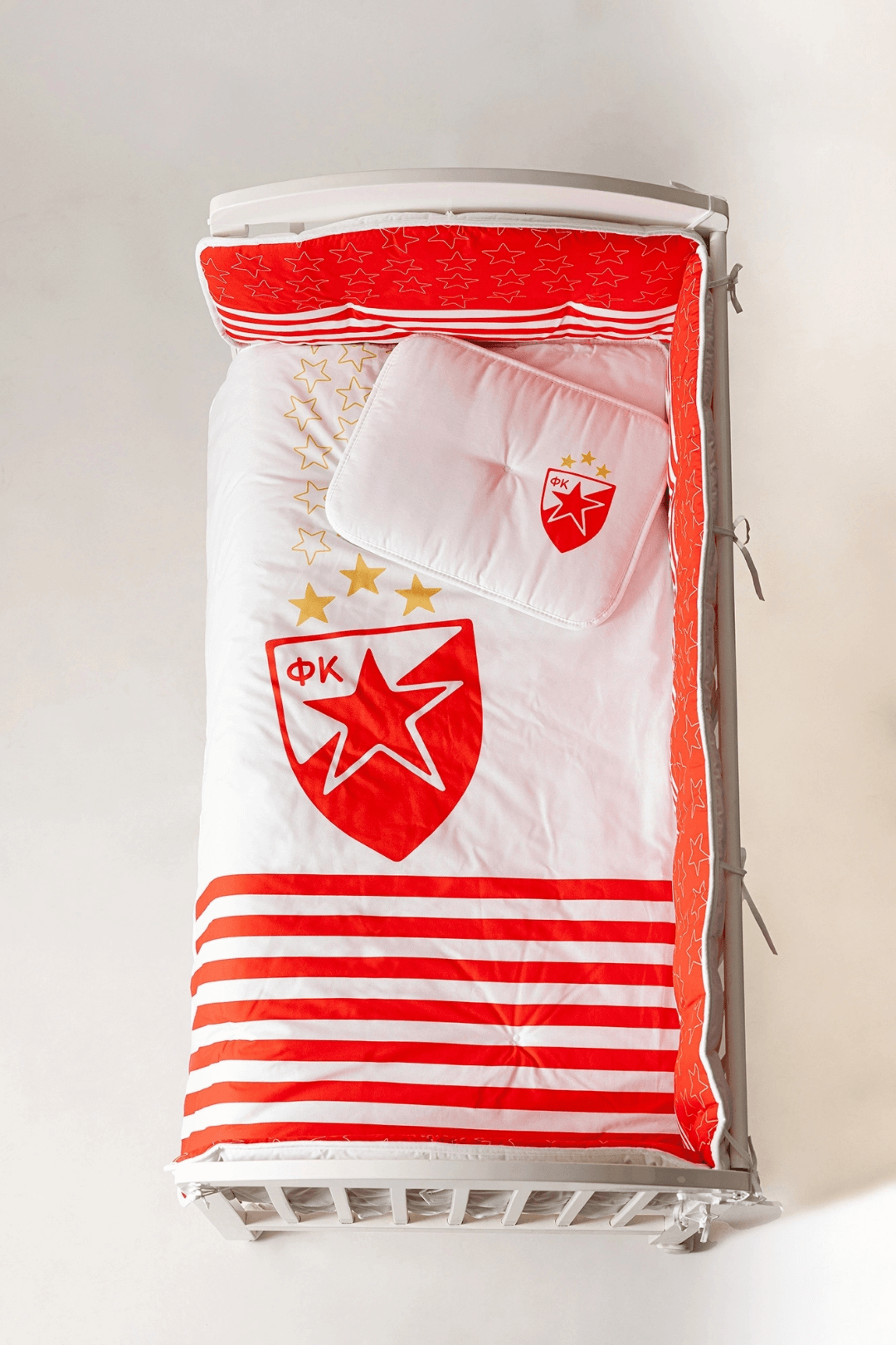 Posteljina sa ogradicom Crvena zvezda - Stefan