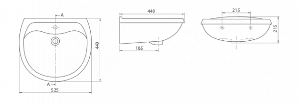 Yaprak 50 Lavabo 3700 U Turkuaz - Image 3