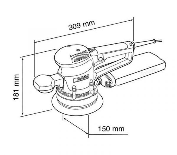 Ekscentrična brusilica Makita BO5041 - Image 5