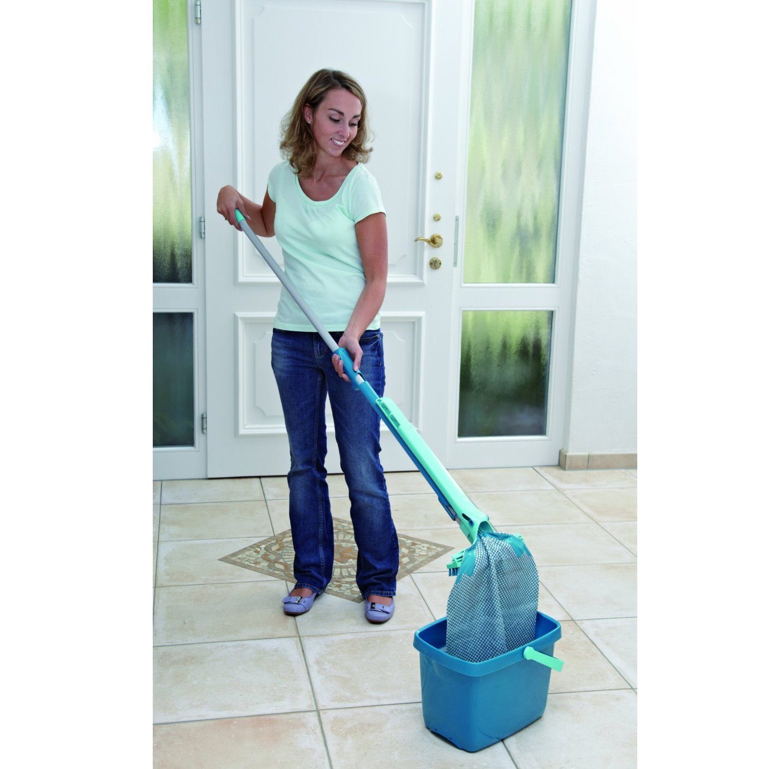 Čistač poda sa četkom i krpom Clean Tenso 52004 Leifheit - Слика 6