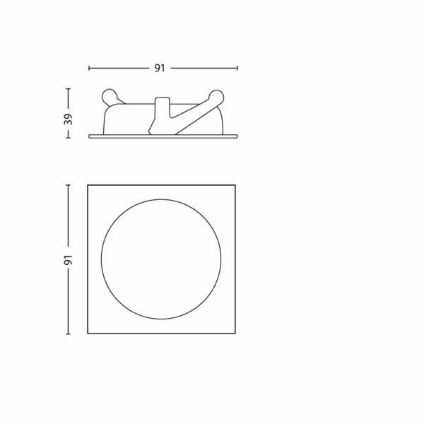 Ugradna LED lampa Galileo 59081/31/16 - Philips - Image 3