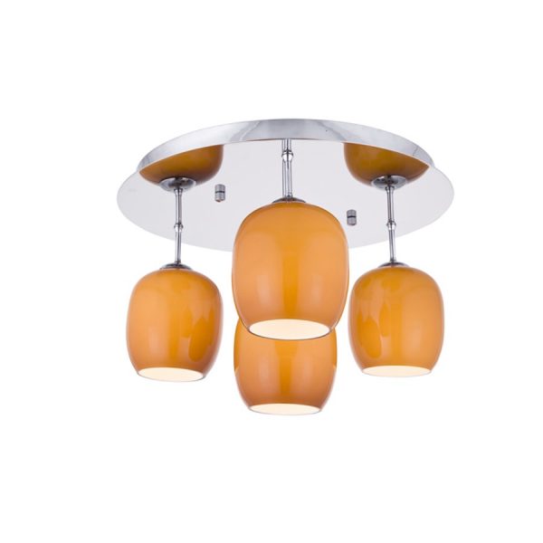 Ozcan luster sa 4 sijalice Pinova 5259-4 narandžasti (09)