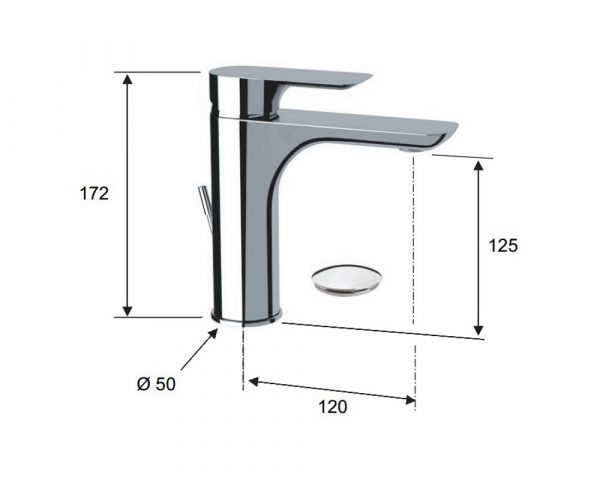 Baterija za lavabo Infinity I10 Remer - Image 3