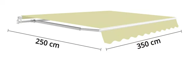 Baštenska tenda 350 x 250 - bež - Image 2