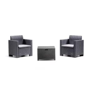 Baštenski set Nebraska Terrace - siva boja