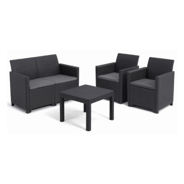 Baštenska garnitura Marie 2 seater - grafit