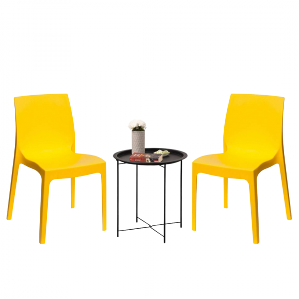 Balkonski set Firenca - žuto crni