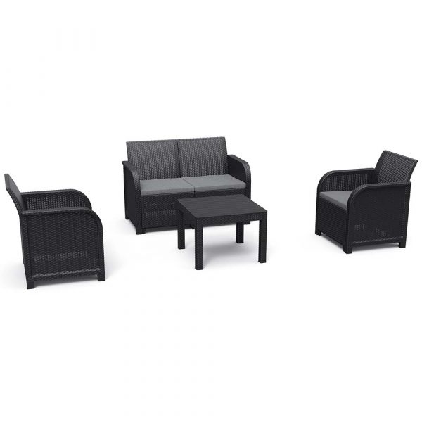 Baštenski set Rosalie 2 seater - grafit
