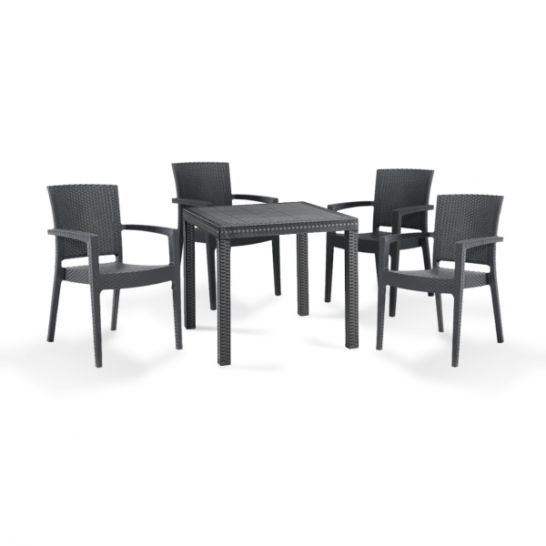 Baštenska garnitura - Sto + 4 Bistrot stolice