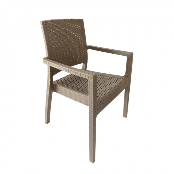Baštenska stolica Venice Rattan - cappuccino