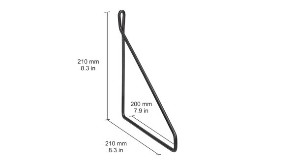 LITE + FIL polica sa nosačem 600x250x19 mm - antracit - Image 3