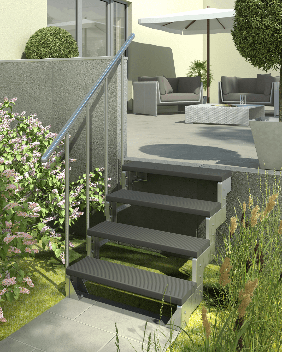 Spoljašnje stepenice Gardentop - antracit