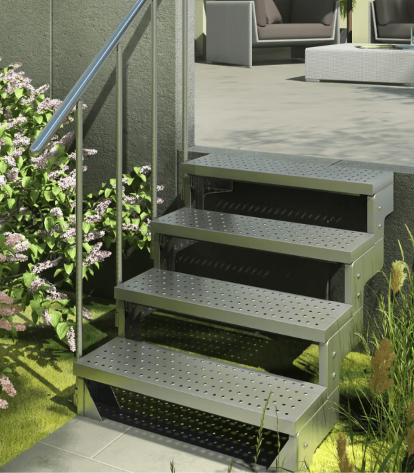 Spoljašnje stepenice Gardentop - galvanized