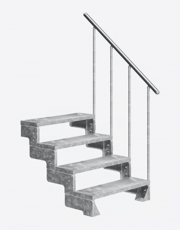 Spoljašnje stepenice Gardentop - galvanized - Image 2