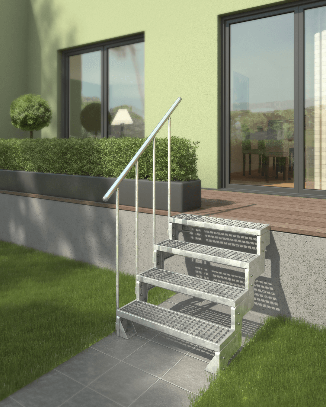 Spoljašnje stepenice Gardentop - galvanized