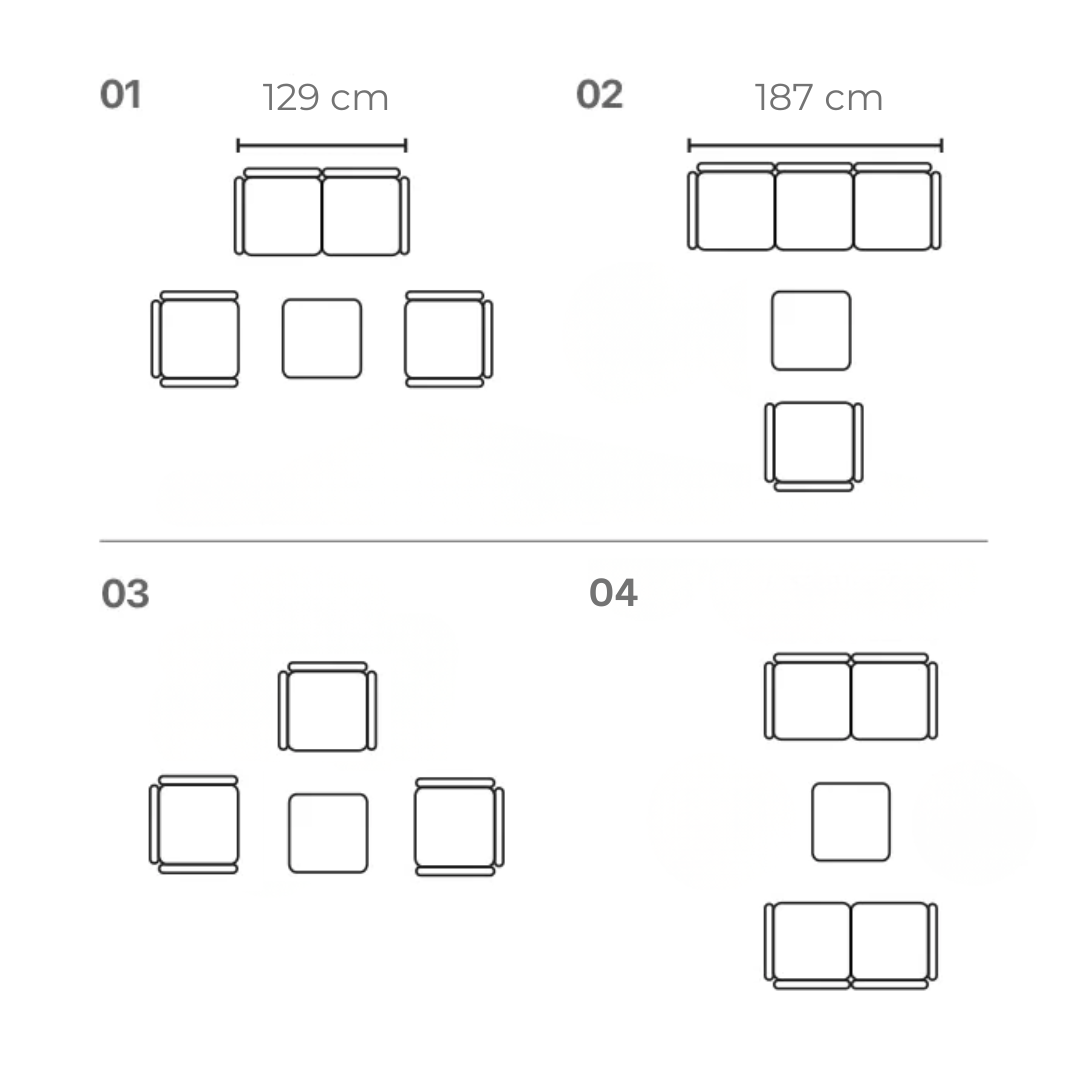 Baštenska garnitura Coco 3 – antracit - Image 2