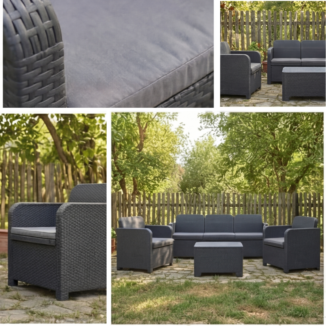 Baštenska garnitura Coco 3 – antracit - Image 4