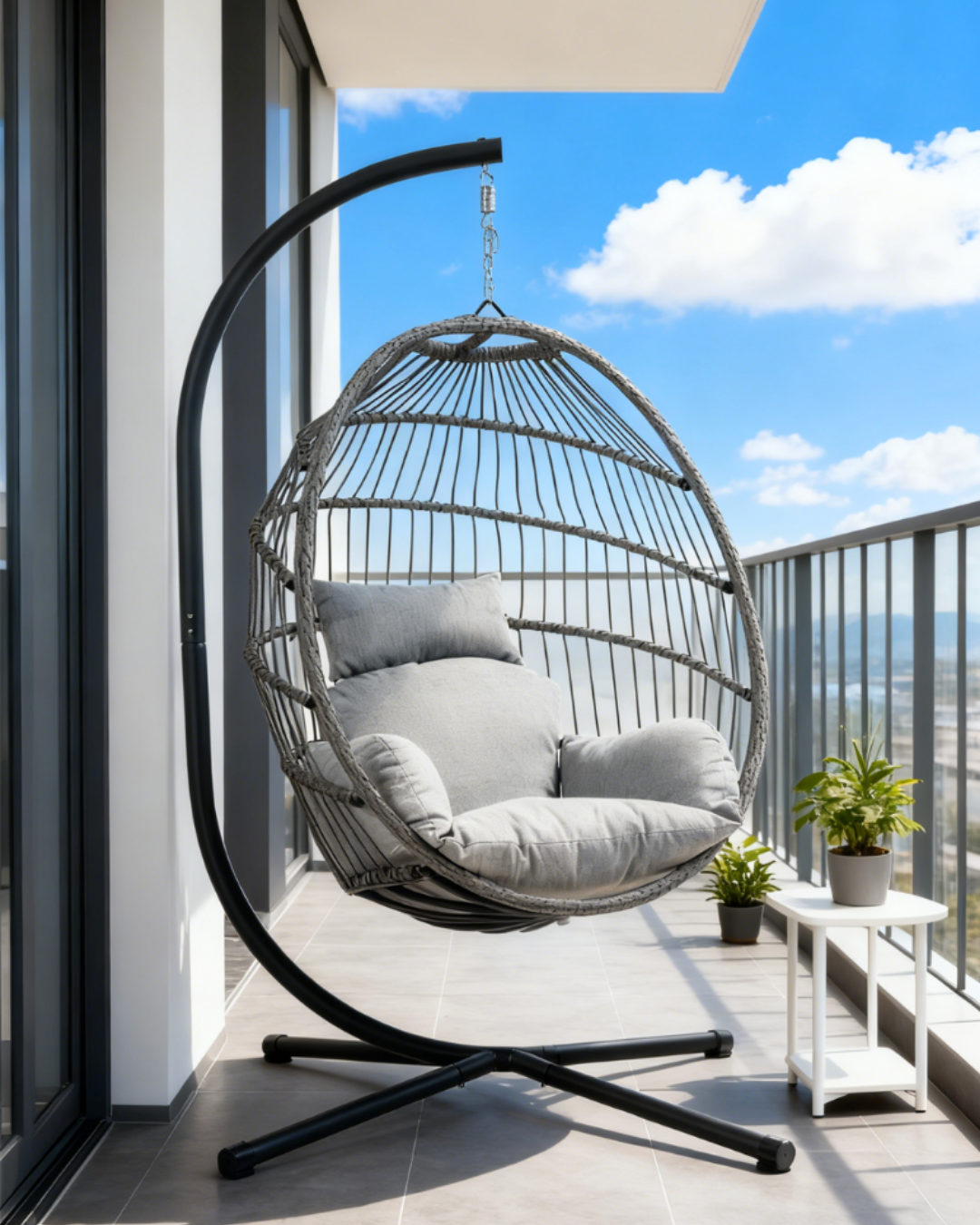 Ljuljaška jaje Coco - siva - Слика 2