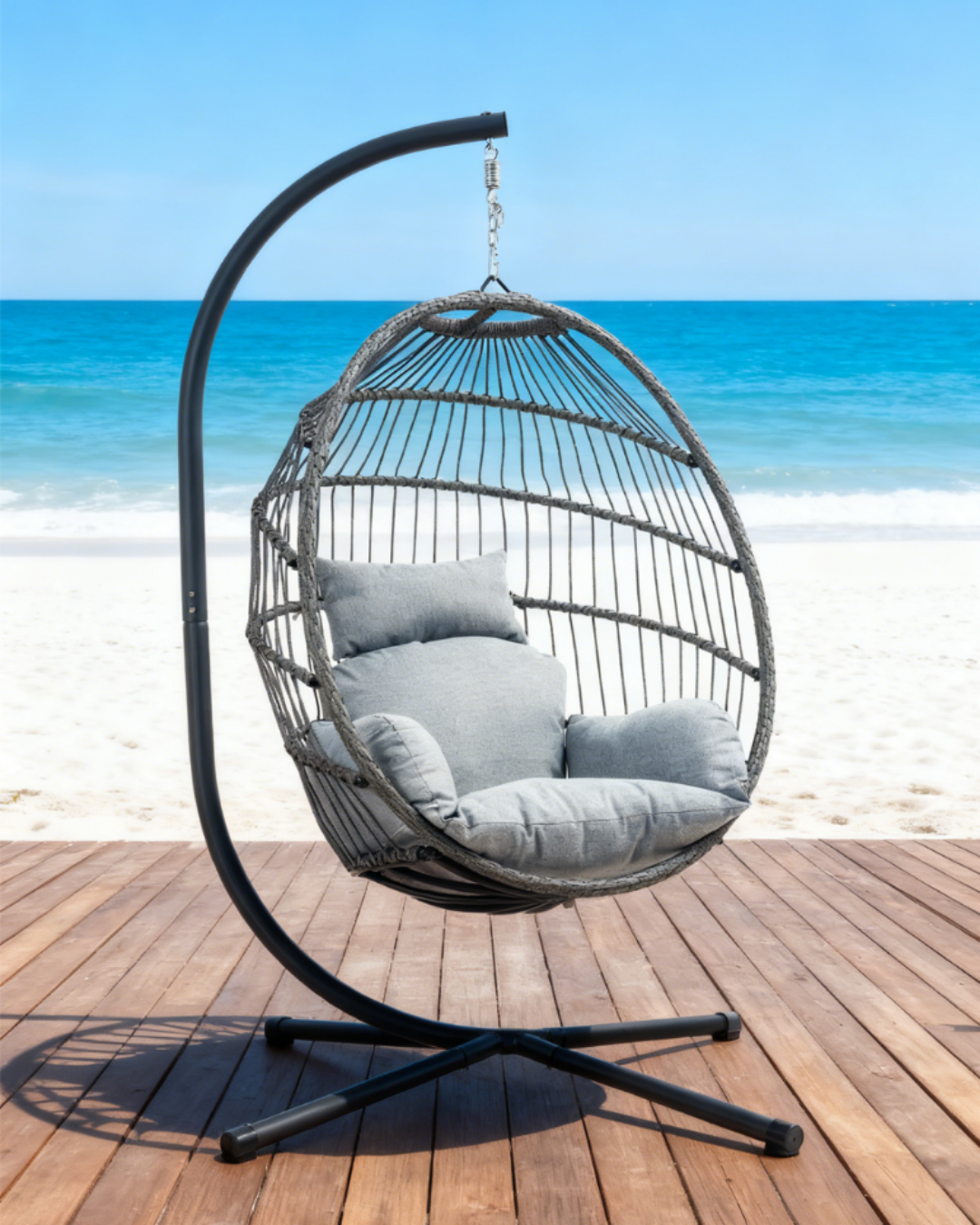 Ljuljaška jaje Coco - siva - Слика 4