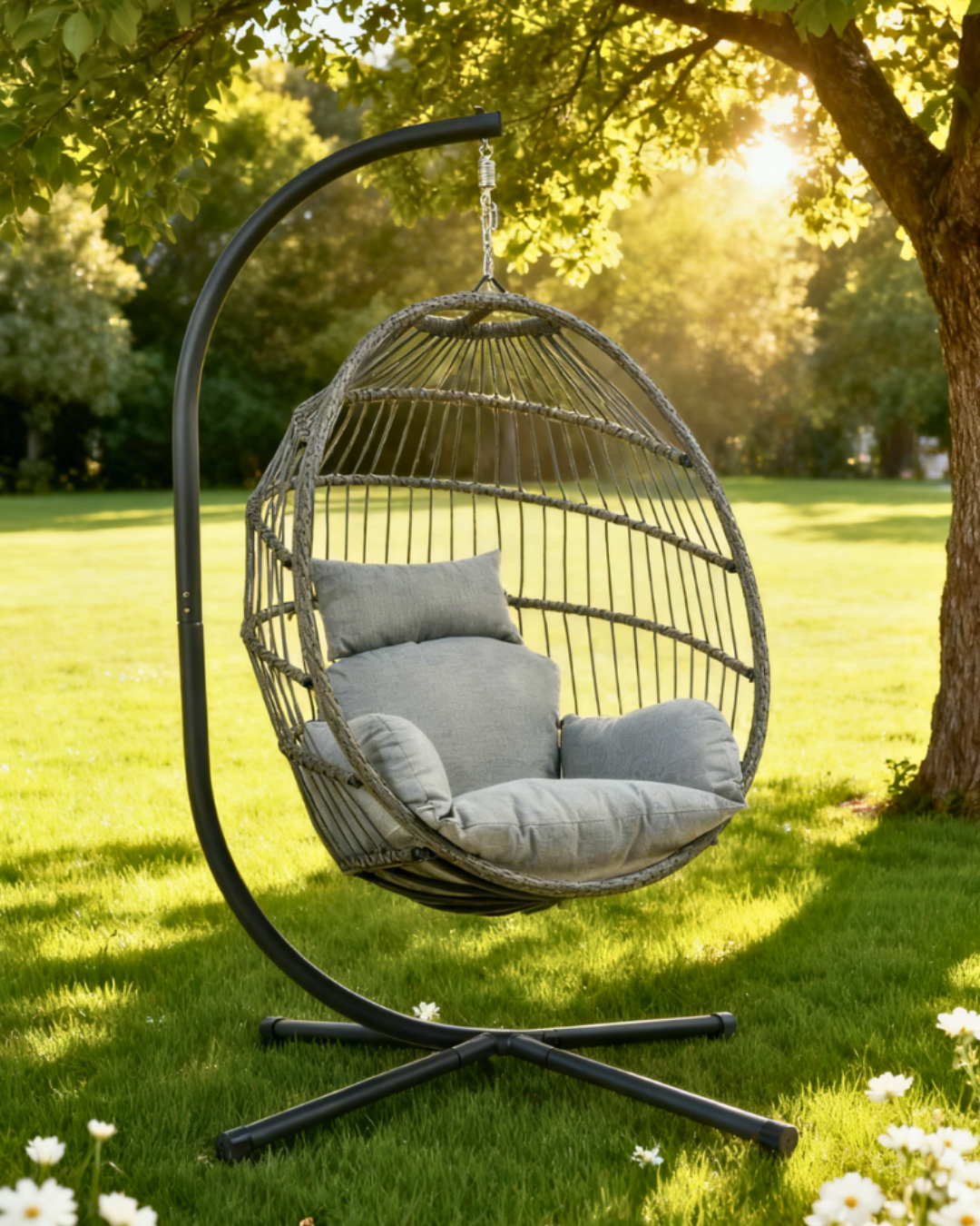 Ljuljaška jaje Coco - siva - Слика 6