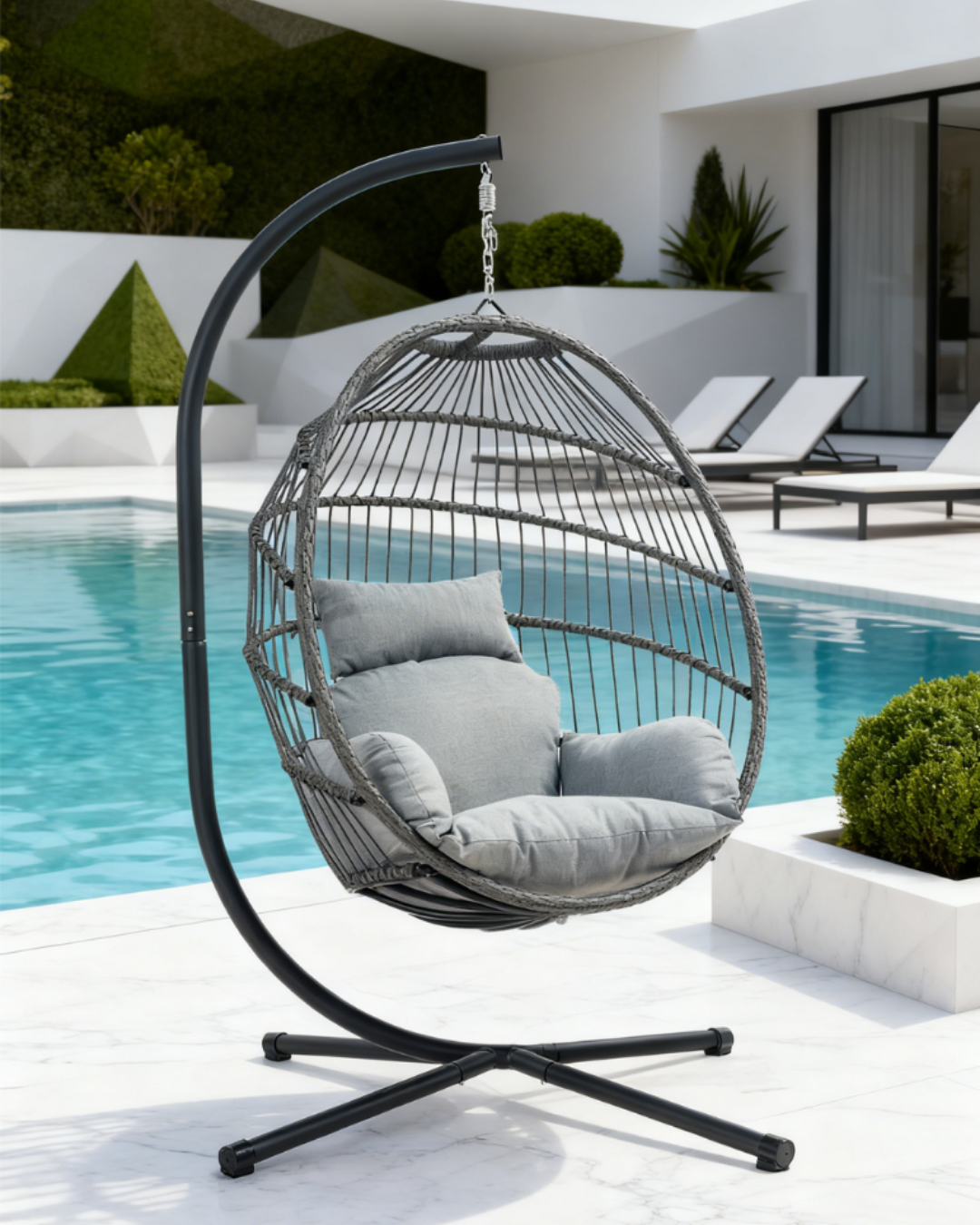 Ljuljaška jaje Coco - siva - Слика 8