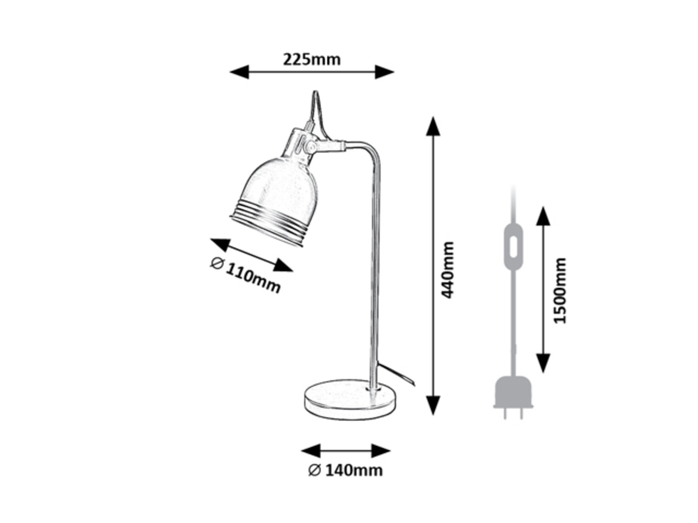 Rabalux Flint Stone lampe 2240 - Слика 3