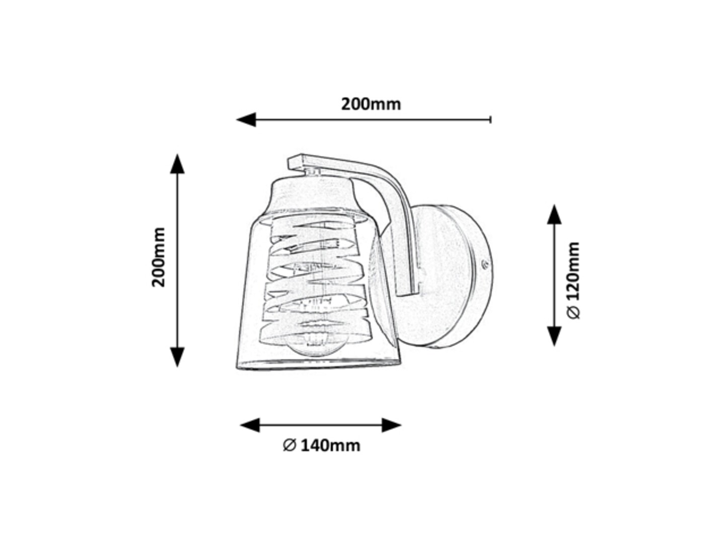 Rabalux Zenaida Zidne lampe 3542 - Слика 3