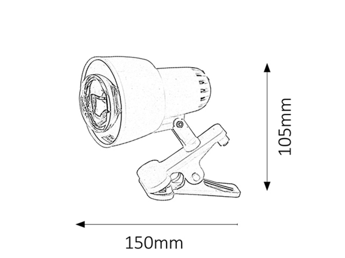 Rabalux Clip Stone lampe 4357 - Слика 2