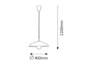 Rabalux Round Visilice 4780 - Слика 2
