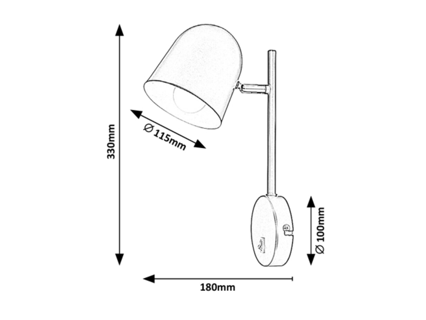 Rabalux Egon Zidne lampe 5243 - Слика 3