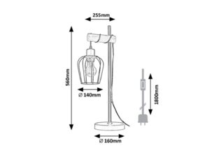Rabalux Fabian Stone lampe 5245 - Слика 4