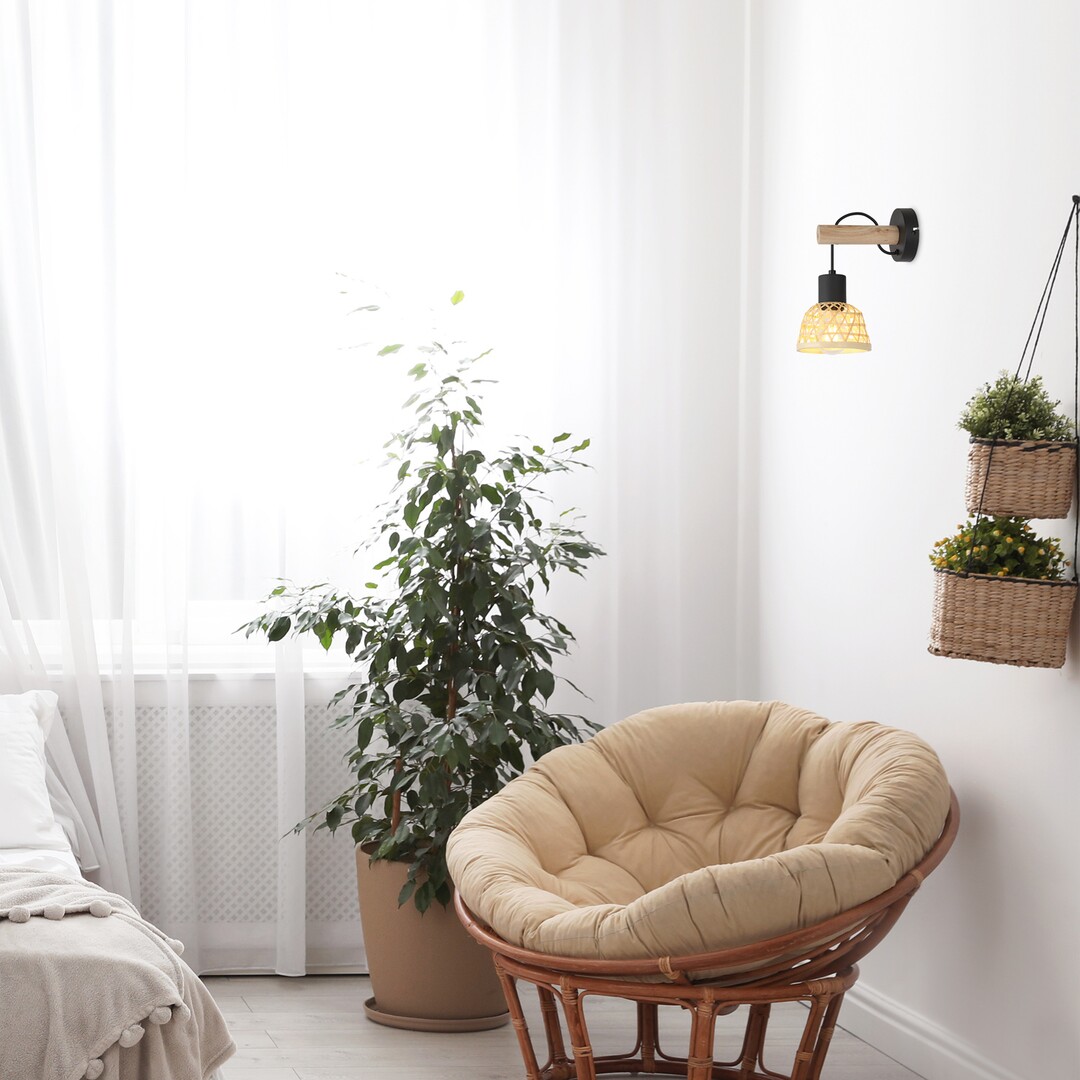 Rabalux Rattan Zidne lampe 71025 - Слика 6