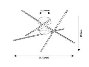 Rabalux Henli Plafonjere 71056 - Слика 12