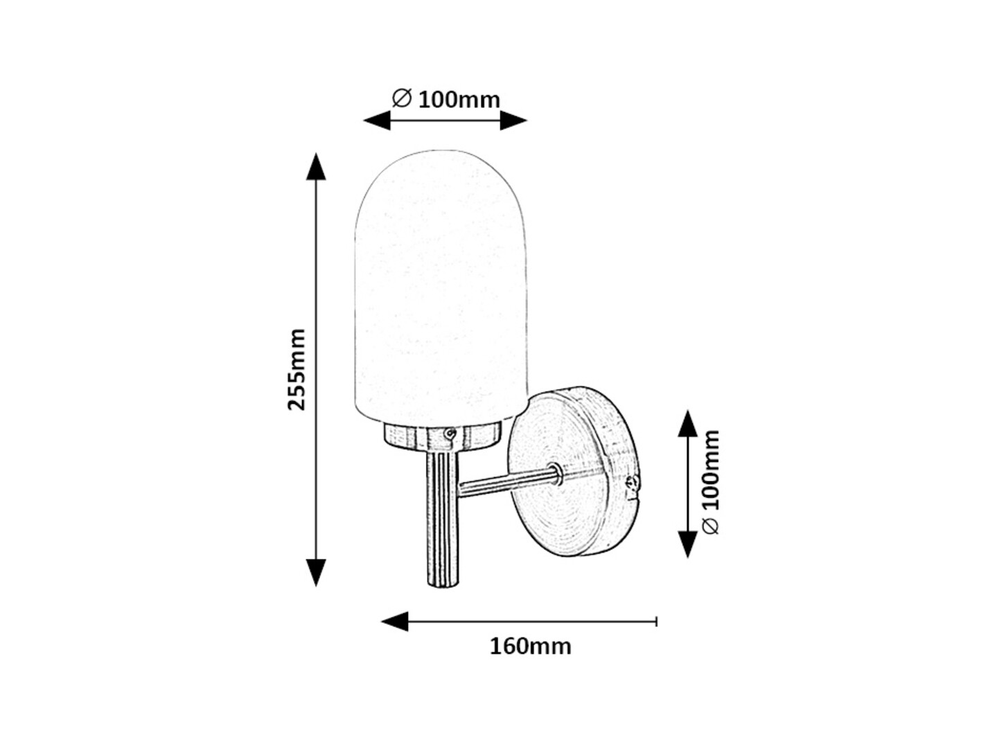 Rabalux Zenkai Zidne lampe 71060 - Слика 6