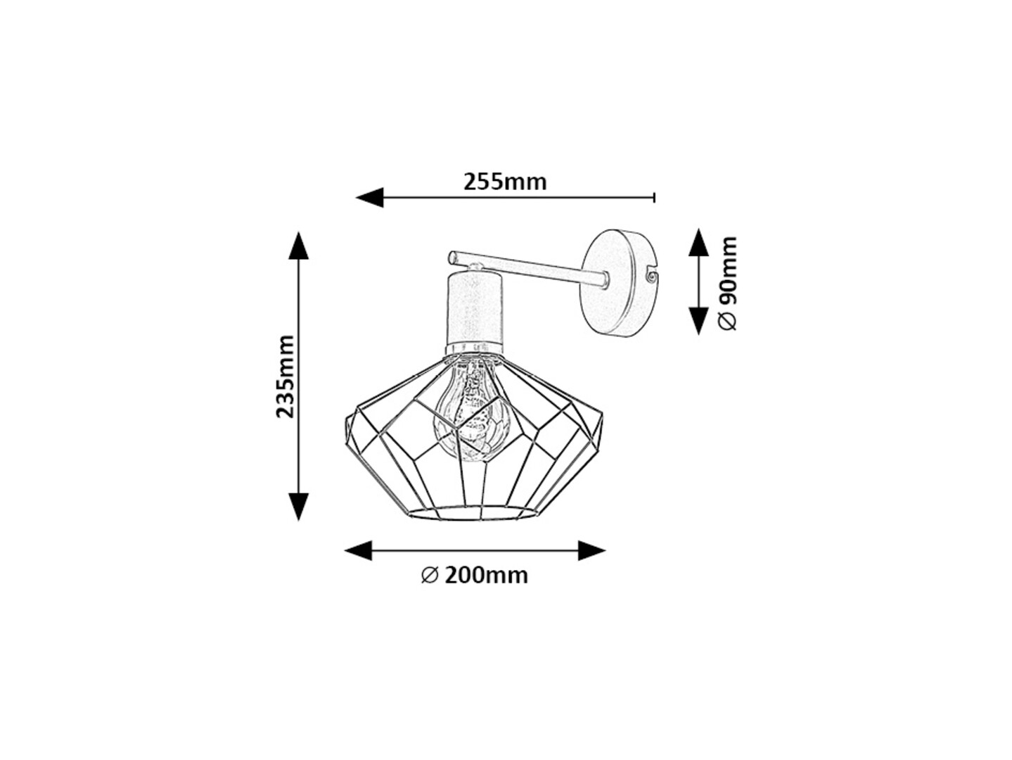 Rabalux Fran Zidne lampe 71064 - Слика 5