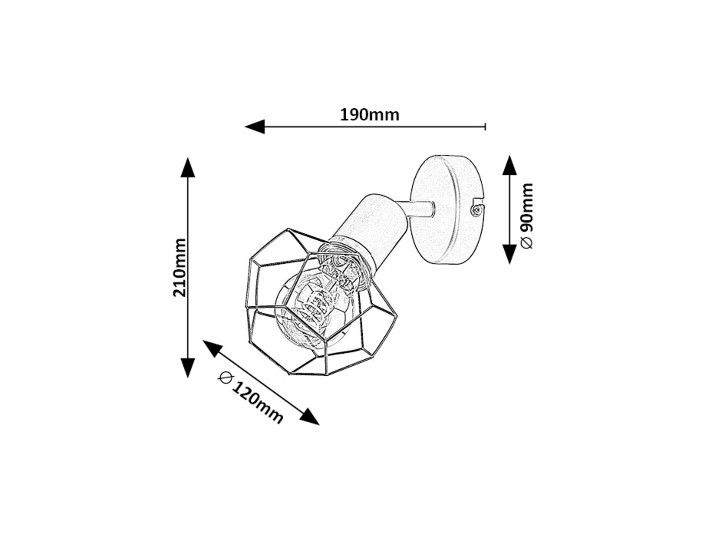 Rabalux Fran Zidne lampe 71065 - Слика 5