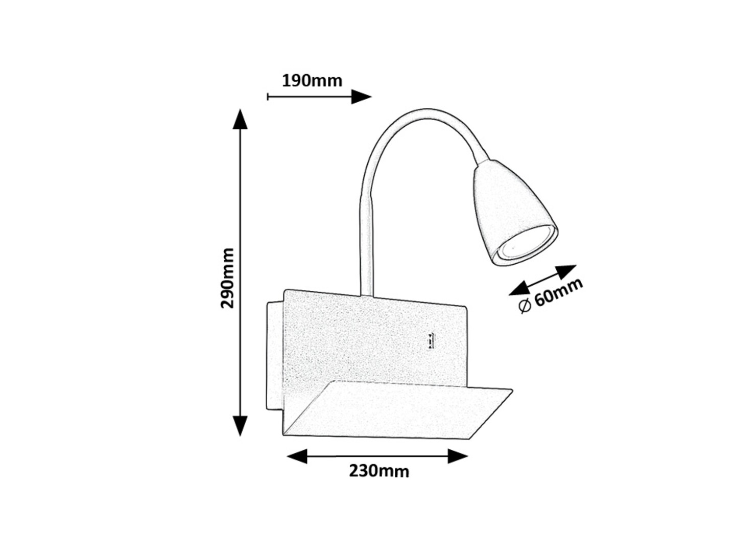 Rabalux Tacito Zidne lampe 71089 - Слика 7
