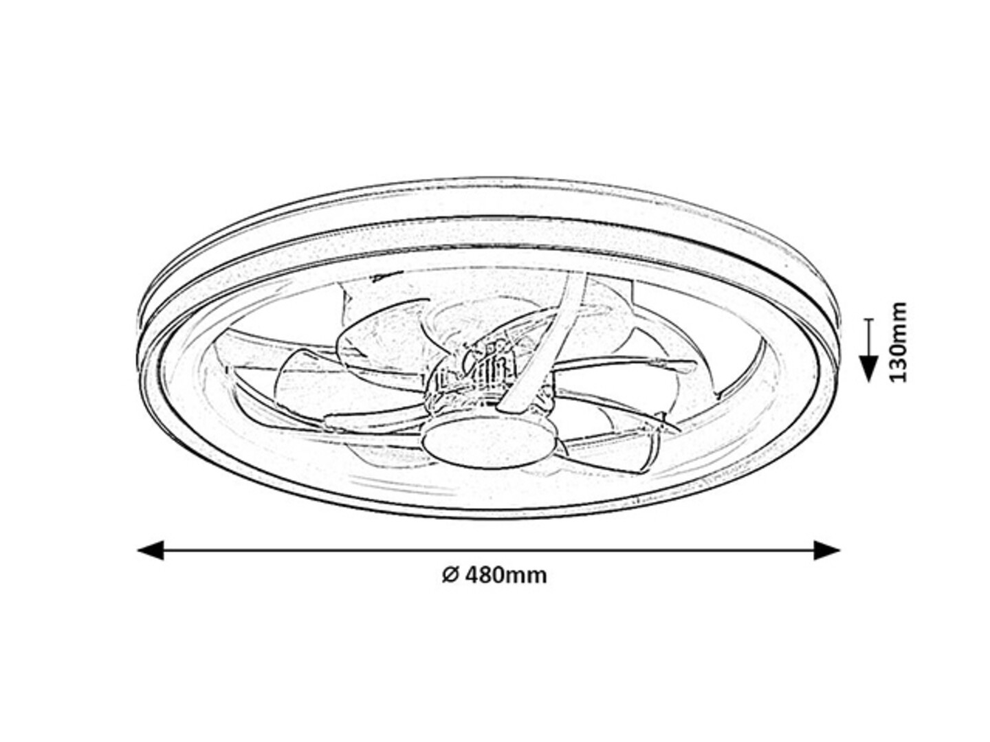 Rabalux Fanricius Plafonjere 71335 - Слика 11